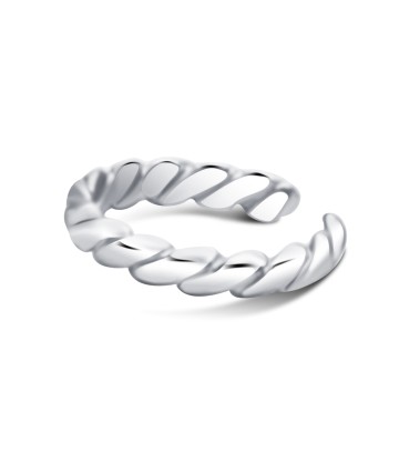 Spiral Pattern Silver Ear Cuff EC-3036